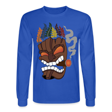 Load image into Gallery viewer, Tiki Mask Long Sleeve T-Shirt - royal blue