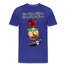 Load image into Gallery viewer, Concrete Rose and Cigar T-Shirt - royal blue
