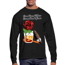 Load image into Gallery viewer, Whiskey Rose Long Sleeve T-Shirt - black