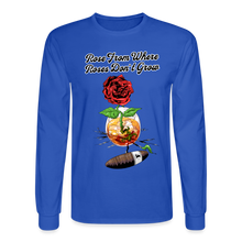 Load image into Gallery viewer, Concrete Rose Long Sleeve T-Shirt - royal blue
