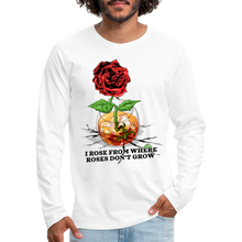 Load image into Gallery viewer, Concrete Rose Long Sleeve T-Shirt - white