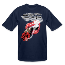 Load image into Gallery viewer, Smoking Rose Tall T-Shirt - navy