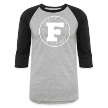 Load image into Gallery viewer, White Fumar Women's Baseball T-Shirt - heather gray/black