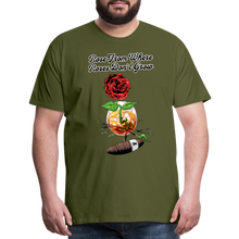 Load image into Gallery viewer, Concrete Rose T-Shirt - olive green