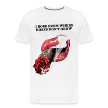 Load image into Gallery viewer, Smoking Rose Men's Premium T-Shirt - white