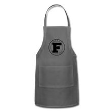 Load image into Gallery viewer, Black Fumar Logo on Adjustable Apron - charcoal