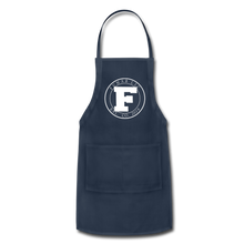 Load image into Gallery viewer, White Fumar Logo on Adjustable Apron - navy