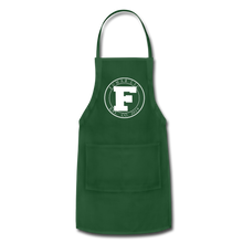 Load image into Gallery viewer, White Fumar Logo on Adjustable Apron - forest green