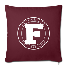 Load image into Gallery viewer, Fumar Throw Pillow Cover 17.5” x 17.5” - burgundy