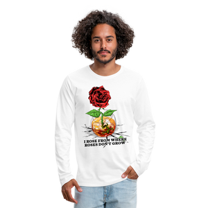 Concrete Rose Long Sleeve T-Shirt - white