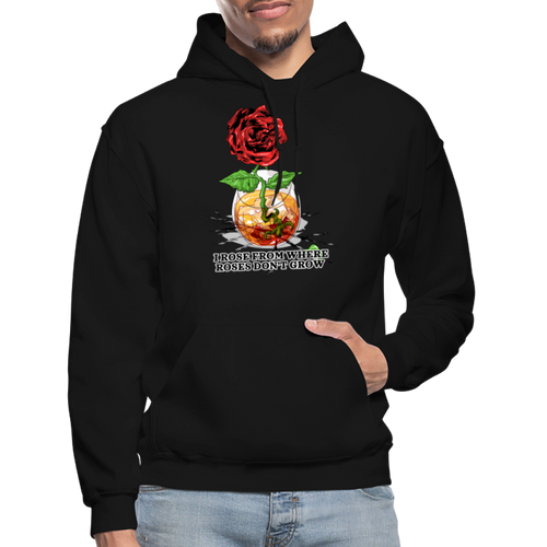 Concrete Rose Hoodie - black