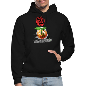 Concrete Rose Hoodie - black