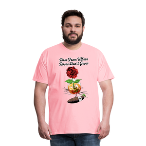 Concrete Rose T-Shirt - pink