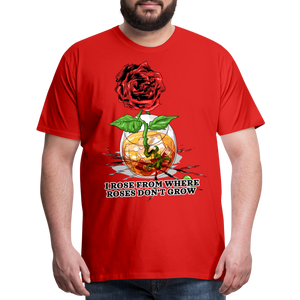 Concrete Rose Men's T-Shirt - red