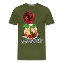 Load image into Gallery viewer, Concrete Rose Men&#39;s T-Shirt - olive green