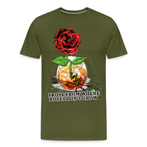 Concrete Rose Men's T-Shirt - olive green