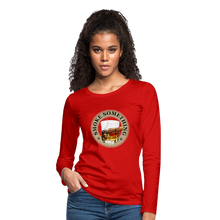 Load image into Gallery viewer, Smoke Something Women&#39;s Premium Long Sleeve T-Shirt - red