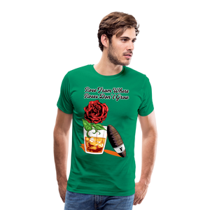 Whiskey Rose T-Shirt - kelly green