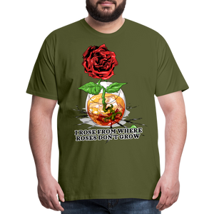 Concrete Rose Men's T-Shirt - olive green