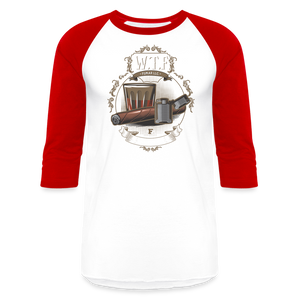 W.T.F. Baseball T-Shirt - white/red