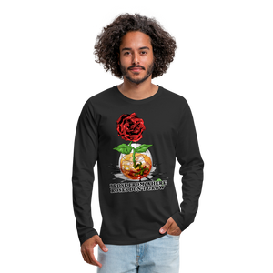 Concrete Rose Long Sleeve T-Shirt - black