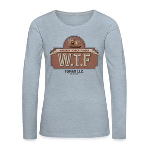 W.T.F Women's Premium Long Sleeve T-Shirt - heather ice blue