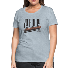 Load image into Gallery viewer, Ladies Yo Fumo T-Shirt - heather ice blue