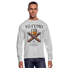 Load image into Gallery viewer, Yo Fumo Men&#39;s Long Sleeve T-Shirt - heather gray