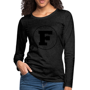 Fumar Women's Premium Long Sleeve T-Shirt - charcoal grey