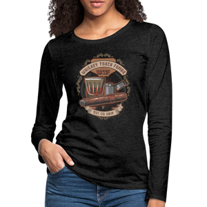 W.T.F Women's Premium Long Sleeve T-Shirt - charcoal grey