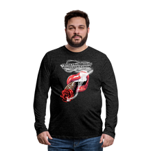 Load image into Gallery viewer, Smoking Rose Long Sleeve T-Shirt - charcoal grey