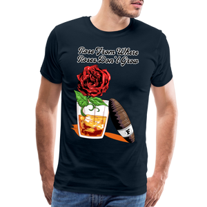 Whiskey Rose T-Shirt - deep navy