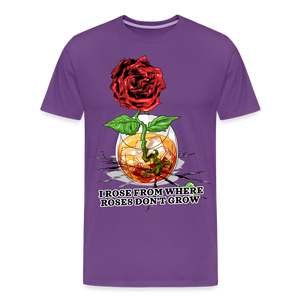 Concrete Rose Men's T-Shirt - purple
