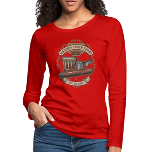 W.T.F Women's Premium Long Sleeve T-Shirt - red