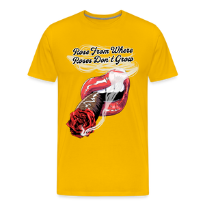 Smoking Rose T-Shirt - sun yellow