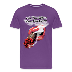 Smoking Rose T-Shirt - purple