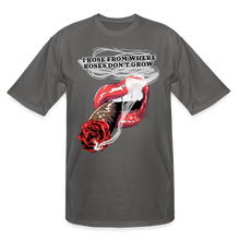 Load image into Gallery viewer, Smoking Rose Tall T-Shirt - charcoal