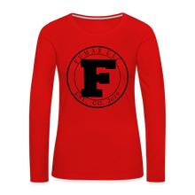 Load image into Gallery viewer, Fumar Women&#39;s Premium Long Sleeve T-Shirt - red