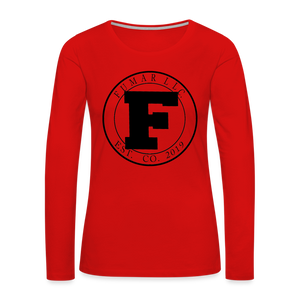 Fumar Women's Premium Long Sleeve T-Shirt - red