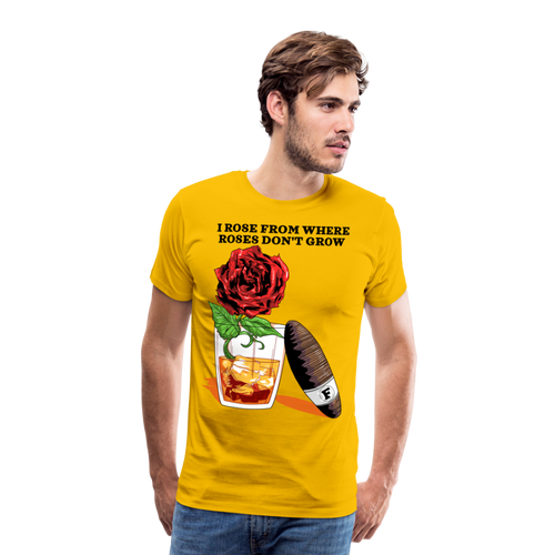 Whiskey Rose Men's Premium T-Shirt - sun yellow