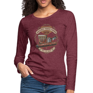 W.T.F Women's Premium Long Sleeve T-Shirt - heather burgundy