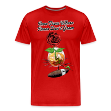 Load image into Gallery viewer, Concrete Rose and Cigar T-Shirt - red