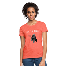 Load image into Gallery viewer, Like a Boss T-Shirt - heather coral