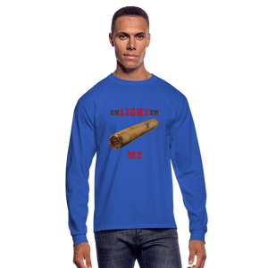 Enlighten Me Men's Long Sleeve T-Shirt - royal blue