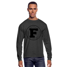 Load image into Gallery viewer, Fumar Men&#39;s Long Sleeve T-Shirt - heather black