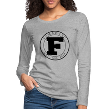 Load image into Gallery viewer, Fumar Women&#39;s Premium Long Sleeve T-Shirt - heather gray