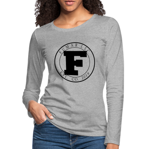 Fumar Women's Premium Long Sleeve T-Shirt - heather gray