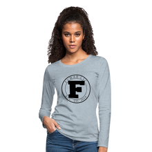 Load image into Gallery viewer, Fumar Women&#39;s Premium Long Sleeve T-Shirt - heather ice blue
