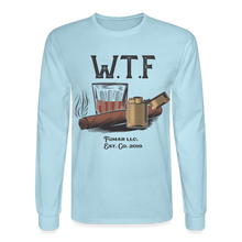 Load image into Gallery viewer, W.T.F Men&#39;s Long Sleeve T-Shirt - powder blue