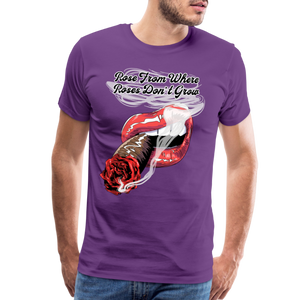Smoking Rose T-Shirt - purple
